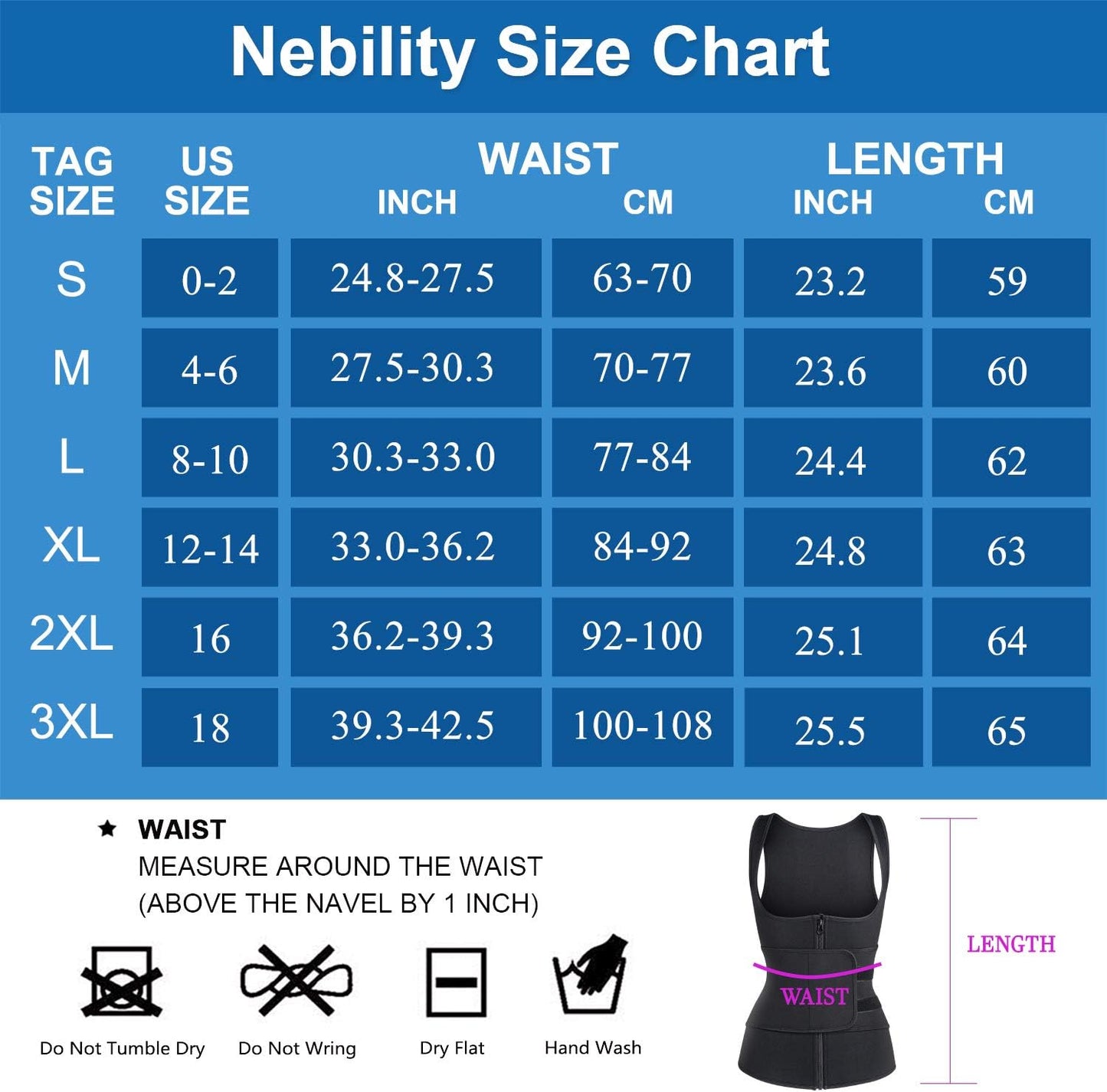 ThermaFit Women's Neoprene Sauna Waist Trainer with Zipper – Weight Loss Body Shaper