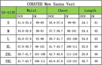 ThermaFit Men's Neoprene Sauna Vest with Zipper – Sweat Waist Trainer & Compression Workout Tank Top